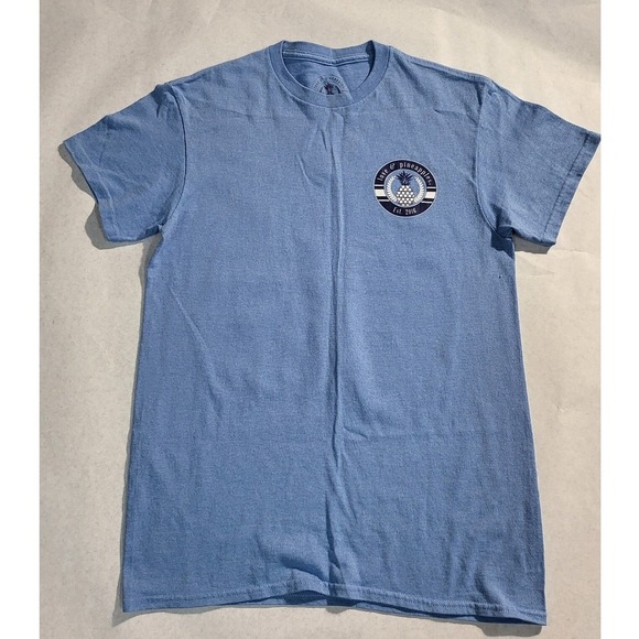 Love & Pineapples Graphic T-Shirt Mermaid Sunshine Sea Blue size S - Picture 2 of 6